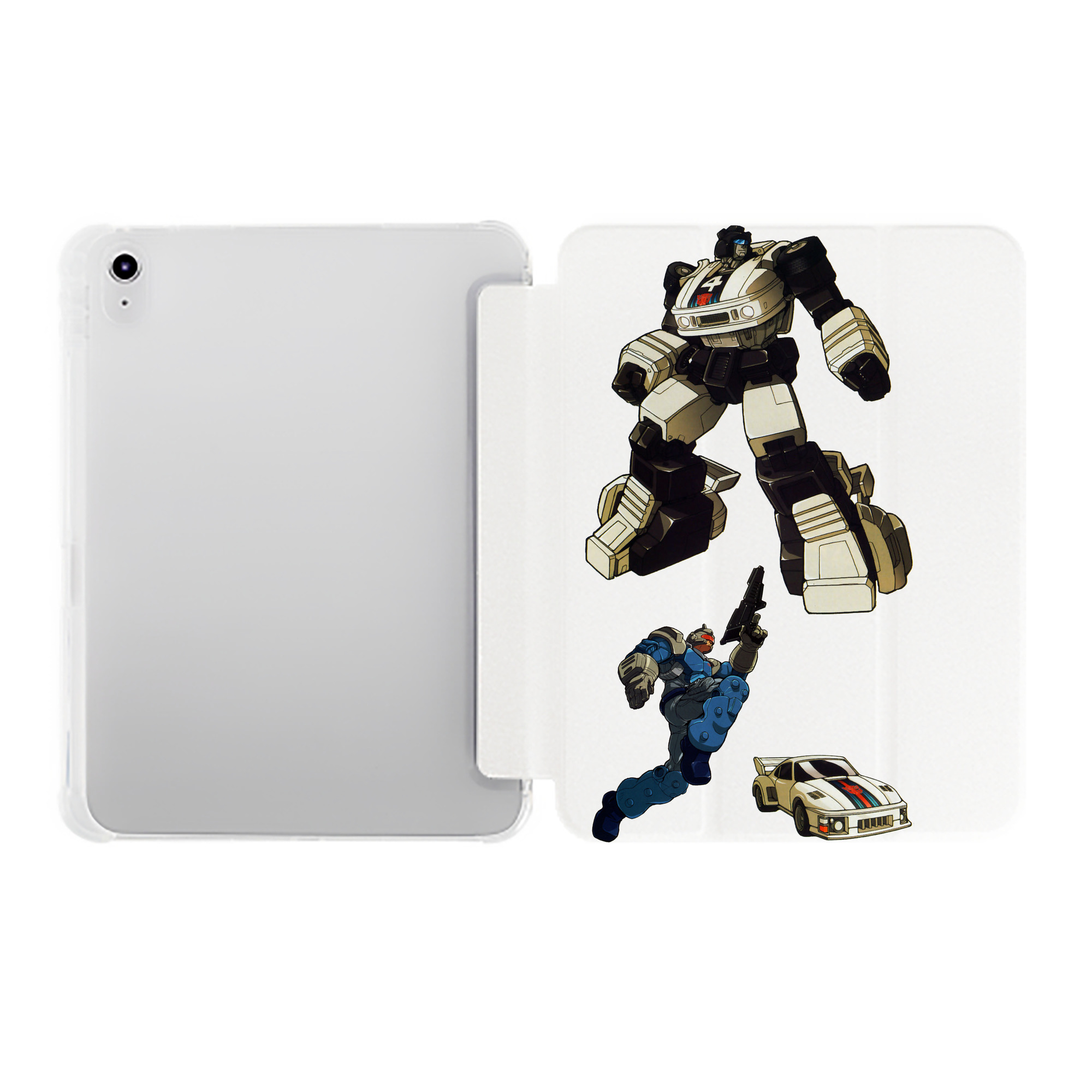 （画像用）  IPad ケース ペン収納付き 三つ折りスタンド PUレザー×シリコン 対応機種9.5/10.5/10.9インチ